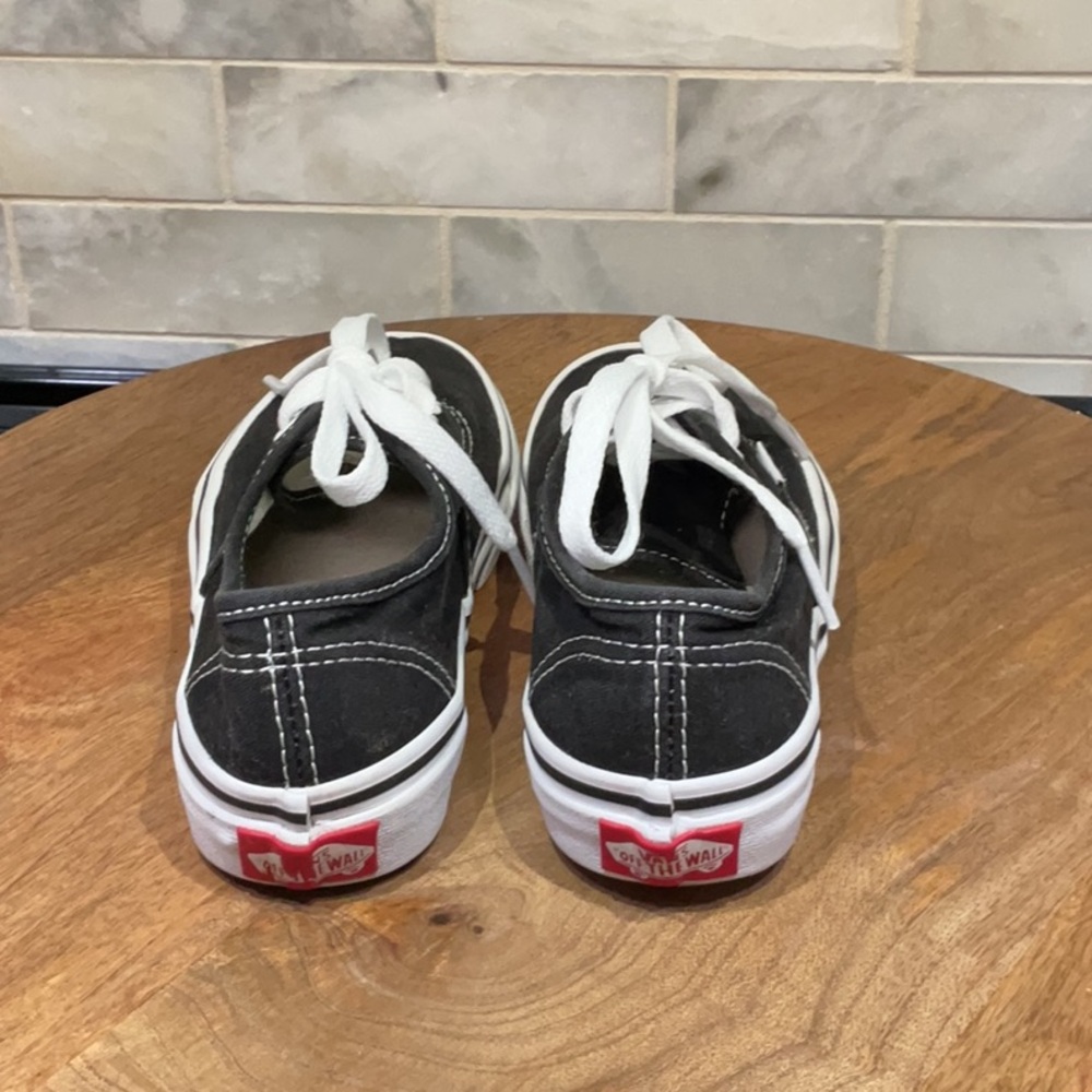 Vans Classic Kids Black and White Sneakers - Picture 4 of 6